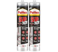 Pattex SP101 Original, adhesivo sellador para interiores y exteriores, polímero sellador gris multimaterial, sellador de juntas en cartucho, 1 x 280 ml (Paquete de 2)