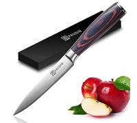 Cuchillo de cocina Paudin, modelo multiusos profesional, 13 cm, afilado, cuchillo de chef
