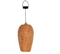 Pauleen 48292 Luminaria colgante solar LED Sunshine Bliss, 220mm, beige, IP44, lámpara colgante solar