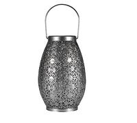 Pauleen 48294 Farol LED Sunshine Temptation 23,5cm, Plateado, IP44, luminaria Solar, 0.025 W
