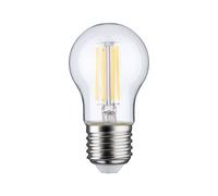 Pauleen bombilla a gota LED, filamento, E27, 6,5 W, transparente, 2.700K EC:EPREL:658359