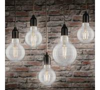 Pauleen Bombilla LED con filamento G80 E27 4,8 W transparente 4.000 K EC:EPREL:981870