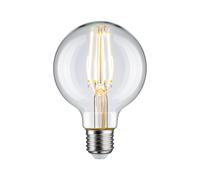 Pauleen Bombilla LED con filamento G80 E27 7,5 W transparente 2.700 K EC:EPREL:981871