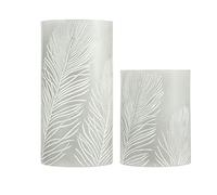Pauleen Cosy Feather Candle 48117 Vela de Cera Pila y Temporizador de 6 Horas, Set de 2 Velas LED, 0.4 W, 2