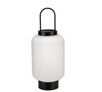 Pauleen Farol LED 48253 Mobile Glow IP44 con temporizador, batería, incluye 1 x 0,2 W de satén exterior, cristal negro, plástico, metal 2700 K