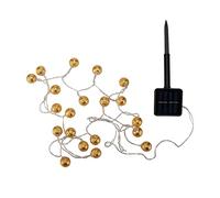 Pauleen Light Chain Outdoor 48183 Cadena de Luces Sunshine Glamour para balcón o jardín, Oro, iluminación Exterior, Metal, Solar, 3000 K, 0.04 W, Gold