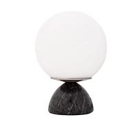 Pauleen Table luminaire 48192 Luminaria de sobremesa Shining Pearl, máx. 20 vatios, Negro, Blanco, mármol, Cristal, E14