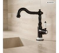 PaulGurkes Grifo de lavabo y cocina en diseño retro