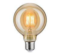 Paulmann 28400 Lámpara LED Vintage Globe 95 6,5 W, bombilla oro, lámpara decorativa, iluminación 1700 K E27