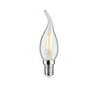 Paulmann Bombilla vela LED soplada E14 4,8W filamento 2.700K transparente EC:EPREL:460903