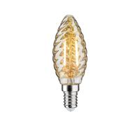 Paulmann Bombilla vela LED E14 2,6W 2.500K oro retorcida EC:EPREL:460924