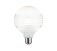 Paulmann 28744 Lámpara LED G125 Globe 4,5 W, regulable, fuente de luz, anillo blanco, luz eficiente, cristal, dorado 2600 K E27