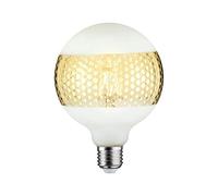 Paulmann 28770 Lámpara LED G125 Globe 4,5 W, regulable, fuente de luz, anillo oro, luz eficiente, cristal, dorado 2600 K E27