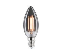 Paulmann 28862 Lámpara LED 1879 tubo dorado 140lm 4W regulable vidrio ahumado vintage 1800 K fuente de luz E14