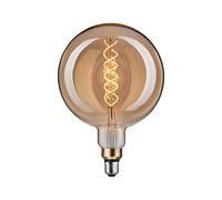 Paulmann 28868 Lámpara LED 1879 BigGlobe filamento blanco cálido 400lm 7W regulable Oro vintage 1800 K fuente de luz E27