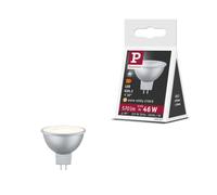 Paulmann 28981 Reflector LED estándar 12V GU5,3 12V 6,5W 570lm 50mm cromo plástico 2700K - blanco cálido, fuente de luz