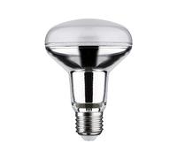Paulmann 29053 Reflector LED 230V estándar R80 230V 6,5W 500lm 80mm plateado cristal 2700K - blanco cálido E27