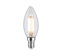 Paulmann 29075 LED de filamentos 230V vela E14 230V 5,9W 806lm regulable 35mm cristal claro 2700K - blanco cálido