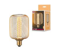 Paulmann 29085 Fuente de luz LED Metallic Glow Edition estándar 230V cil. E27 espiral 4,2W 200lm 100mm latón metal 1800K