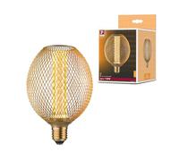 Paulmann 29089 Globo LED Metallic Glow Edition estándar 230V E27 espiral 4,2W 200lm 110mm latón metal 1800K