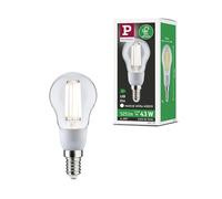 Paulmann 29131 Gota LED filamentos Eco-Line, 230V, E14, set de 1, 100mm, 525lm, 2,5W, 4000K, transparente, fuente de luz