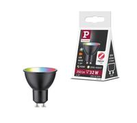 Paulmann 29148 Estándar 230 V Smart Home Zigbee LED Reflector GU10 350 lm 4,8 W RGBW+ regulable negro mate bombilla