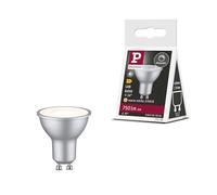 Paulmann 29168 Reflector LED estándar 230 V GU10 750 lm 8 W 2700 K regulable cromo mate 36° fuente de luz