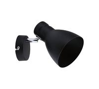 Paulmann 66759 Davy - Lámpara de techo (1 foco, máx. 20 W, metal, E27, sin bombilla), color negro