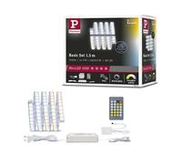 Paulmann 70531 Strip LED MaxLED 1000 blanco ajustable juego básico IP44 17W 1020lm/m regulable 1,5m plateado plástico 108 LED/m