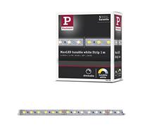 Paulmann 70566 Strip LED SmartHome MaxLED Tunable White incl. tira de luz 1x6,2 W, regulable, plateado, cinta de luz, plástico, cinta de LED 3000 K
