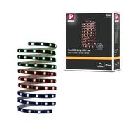 Paulmann 70594 Strip YourLED 3 m, strip LED RGB negro, claro, tira de luz con recubrimiento, multicolor, 17,8 W regleta de luces 550 lúmenes, cinta de luz 120 LED