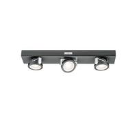 Paulmann 70636 Luminaria para muebles LED Rotate, 3 Spots incl. 3x0,2 W, regulable, lámpara de armario, antracita, cromo mate, luz, plástico, 3000 K