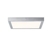 Paulmann Lunar panel LED, angular, cromo, 40x40cm