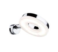Paulmann 70881 Luminaria para espejo LED Becrux incl. 1x4 W, aplique, cromo, luminaria de pared, metal, plástico, lámpara de baño 3000 K