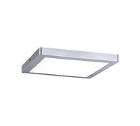 Paulmann 70935 Panel LED Atria, cuadrado, incl. 1x16 W, lámpara de techo, cromo mate, plafón, plástico, lámpara para sala de estar 4000 K
