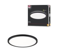 Paulmann Plafón LED Atria 1x16 W 3000 K (blanco cálido) Ø 29 cm redondo negro 70998