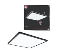 Paulmann 71016 Panel LED Atria Shine 420x420mm 3-Step-Dim angular incl. 1x22 W regulable luz diurna blanco negro panel de techo de plástico 4000 K