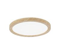 Paulmann 71032 Panel LED Atria Shine plafón con Backlight redondo IP44 11,2W 850lm 190mm acabado madera plástico 4000K luminaria de baño