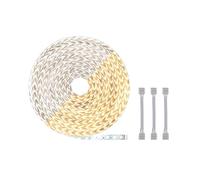 Paulmann 71041 LED Stripe MaxLED 500 Tunable White in able adaptador 20m Tunable White IP20 incl. 1x72 vatios regulable plástico plateado 2700 K