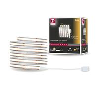 Paulmann 71048 MaxLED 1000 Strip LED Full-Line COB juego completo 1,5m 18W 1620lm 528LED/m 2700K 40VA regulable, plateado, plástico