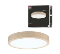 Paulmann 71054 Panel LED Cosara redondo 15W IP44 1300lm 300mm plafón en beige plástico/tela 4000K, luminaria de baño