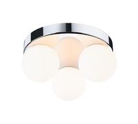 Paulmann 71062 Plafón Selection Bathroom Gove IP44 G9 230 V máx. 3x20W regulable, cromo, satinado, luminaria de baño