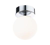 Paulmann 71064 Plafón LED Selection Bathroom Gove IP44 3000K 400lm 230V 5W, cromado, satinado luminaria de baño