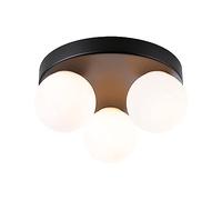 Paulmann 71069 Plafón Selection Bathroom Gove IP44 G9 230 V máx. 3x20W regulable, negro mate, satinado, luminaria de baño