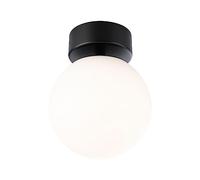 Paulmann 71072 Plafón LED Selection Bathroom Gove IP44 3000K 900lm 230V 9W, negro mate, satinado luminaria de baño