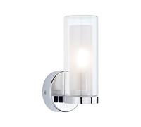 Paulmann 71076 Aplique Selection Bathroom Luena IP44 E14 230V máx. 20W regulable cromo, cristal, luminaria de baño de una llama