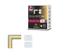 Paulmann 71121 Esquina 90° MaxLED 500 LED Strip Full-Line COB 0,3W 833lm/m 800 LED/m regulable 0m plateado plástico 2700K cinta de LED ampliable