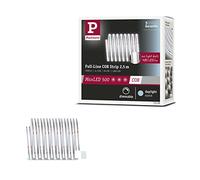 Paulmann 71125 MaxLED 500 LED Strip Full-Line COB 15W 600lm/m 480 LED/m regulable 2,5m plateado plástico 6500K cinta de LED ampliable