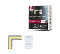 Paulmann 71130 MaxLED 1000 LED Strip Full-Line COB Edge 0,6W 2133lm/m 800 LED/m regulable 0m plateado plástico 6500K cinta de LED ampliable