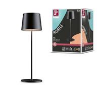 Paulmann 76996 Luminaria de sobremesa con batería LED Gilo IP44 2700 K negro mate Mobile luminaria de sobremesa regulable 2,8 W USBC